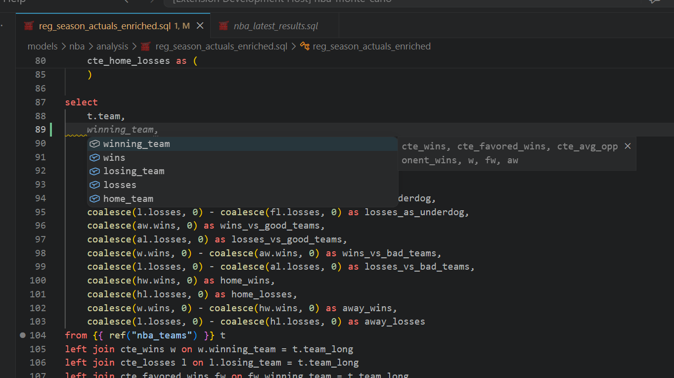 Column intelligence preview