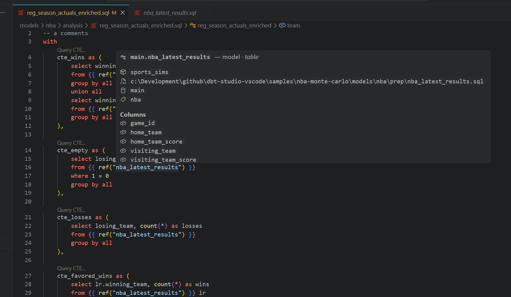 Jinja parsing preview