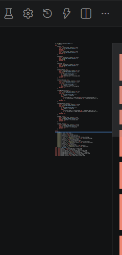 Profiler minimap with performance heat indicators